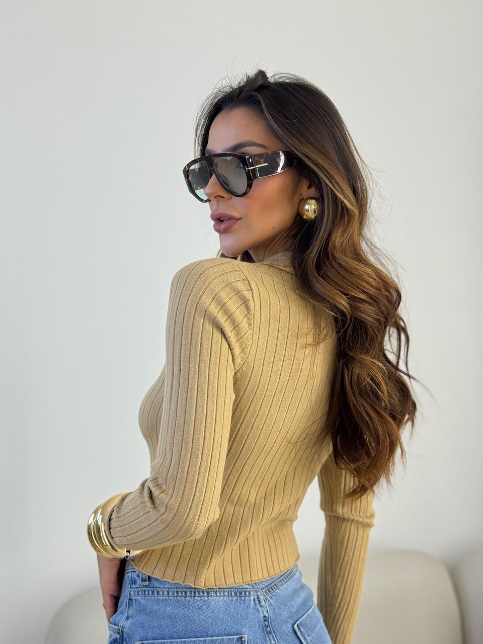 TRICOT DOMINIQUE ZÍPER NUDE