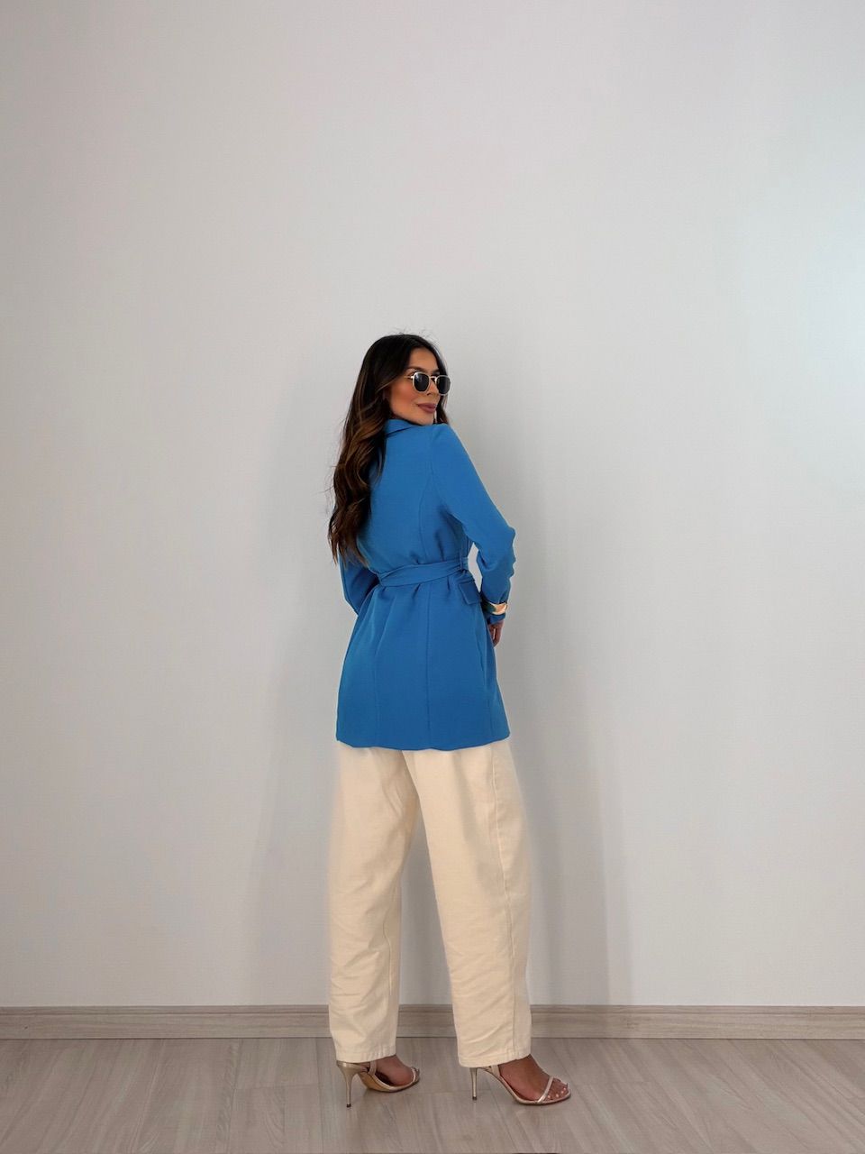 BLAZER MOANA FORRADO AZUL