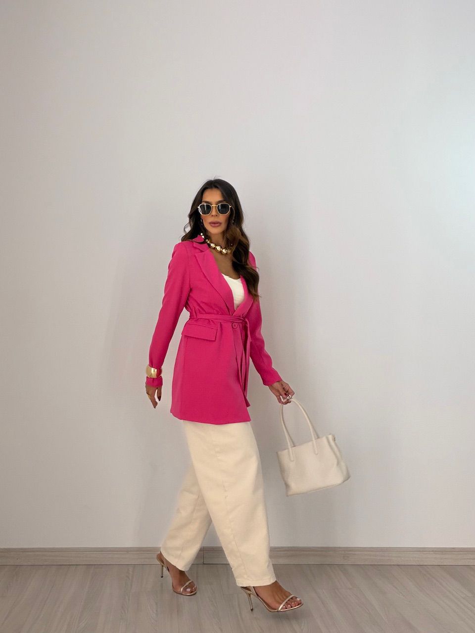 BLAZER MOANA FORRADO PINK