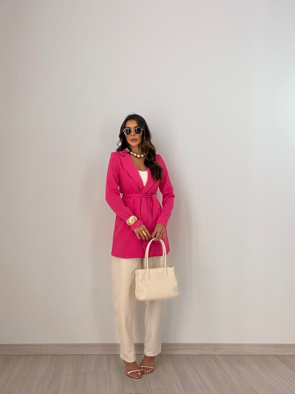 BLAZER MOANA FORRADO PINK