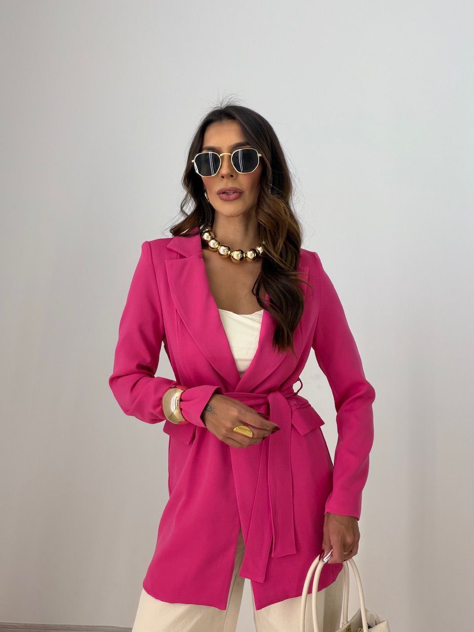 BLAZER MOANA FORRADO PINK