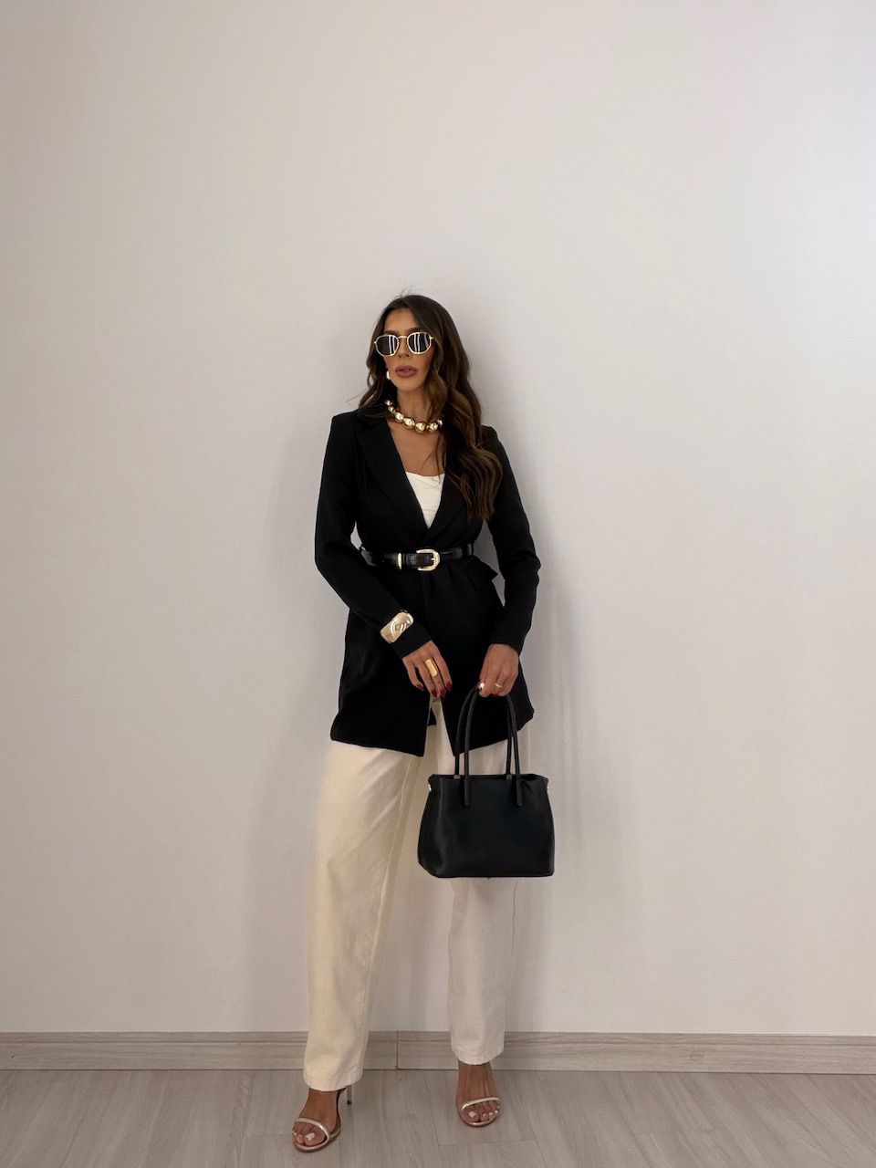 BLAZER MOANA FORRADO PRETO