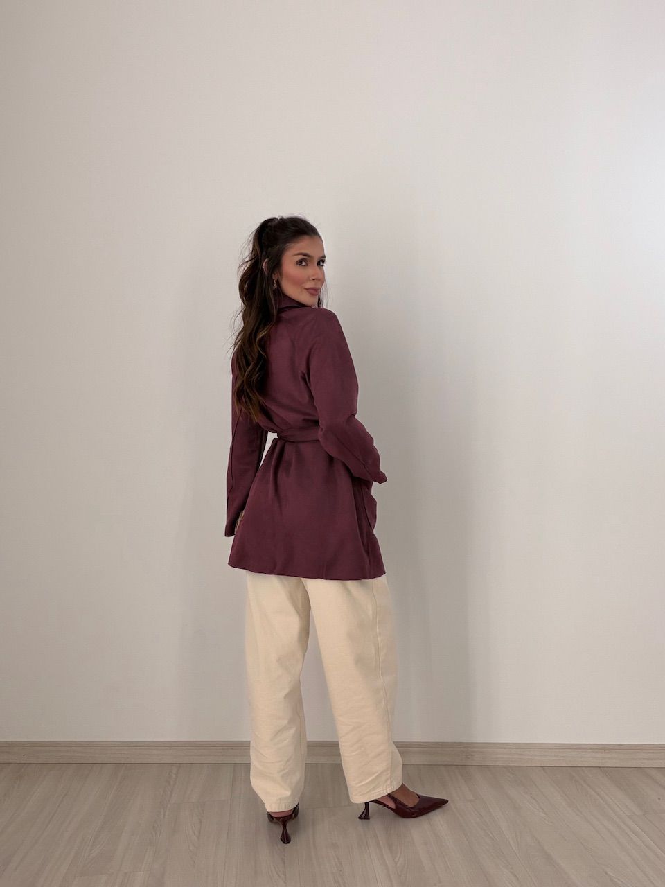 CASACO HELENA CHAMOIS UVA