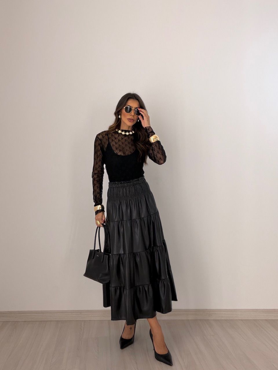 SAIA NICOLY PU PRETO