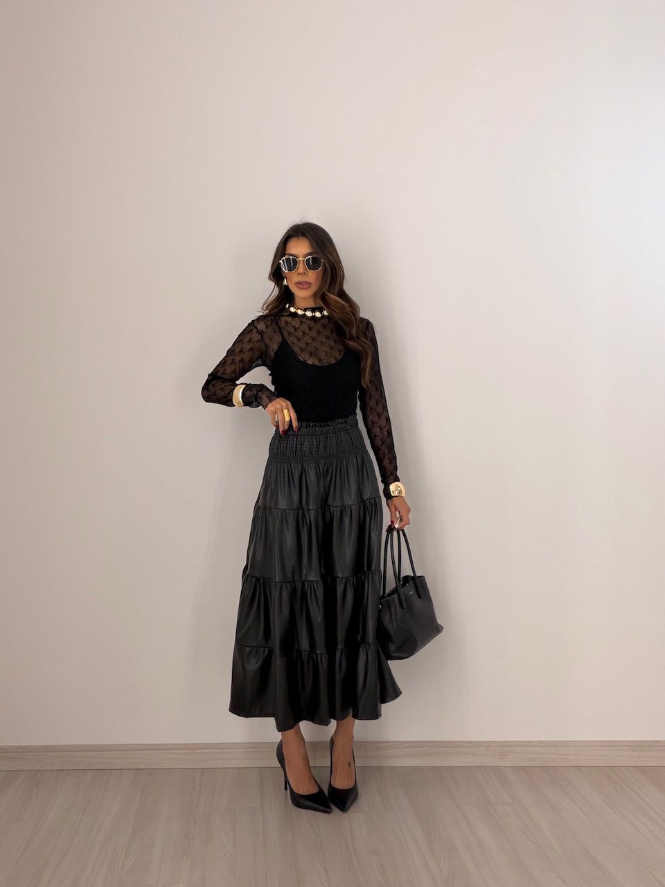 SAIA NICOLY PU PRETO