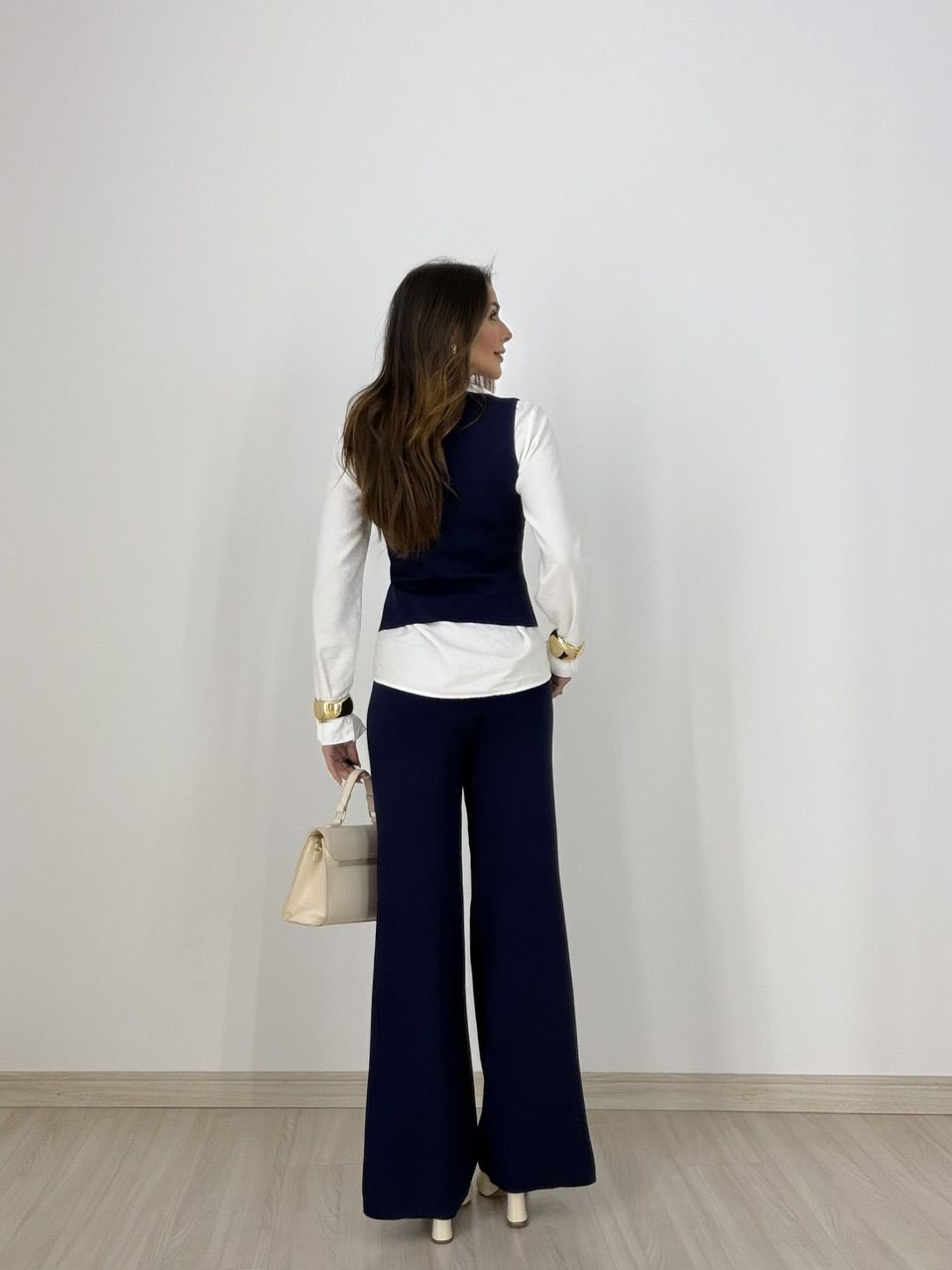CONJUNTO LIA TRICOT MARINHO