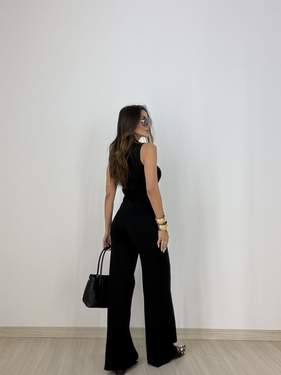 CONJUNTO LIA TRICOT PRETO
