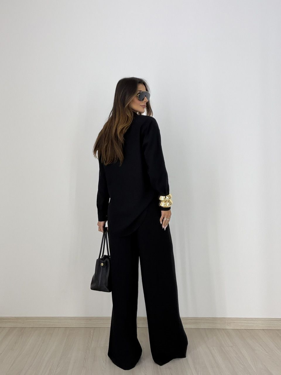 CONJUNTO LILIANE CAMISA CALÇA PRETO