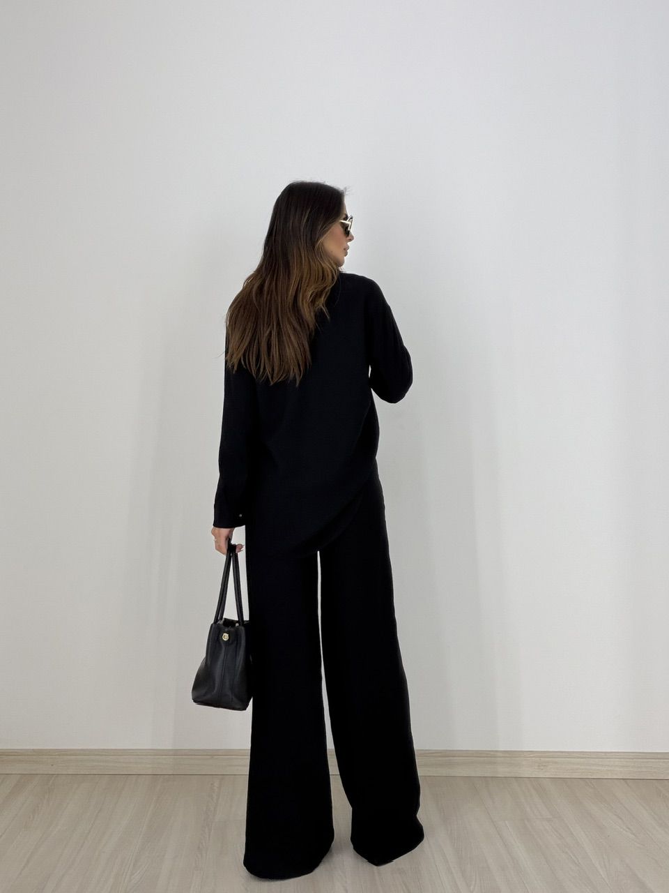 CONJUNTO LILIANE CAMISA CALÇA PRETO