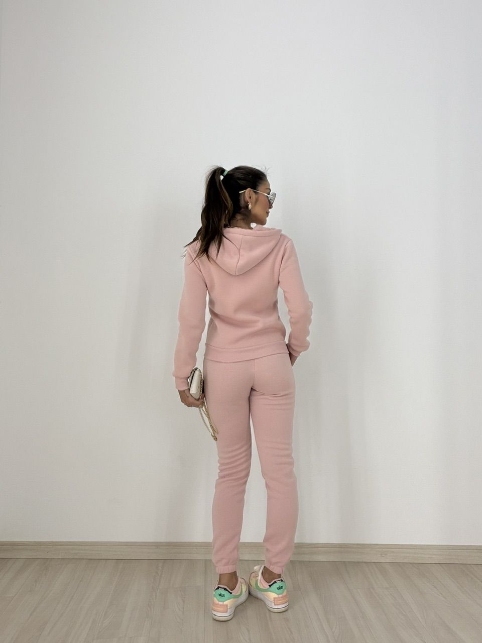 CONJUNTO ROSE MOLETOM ROSA