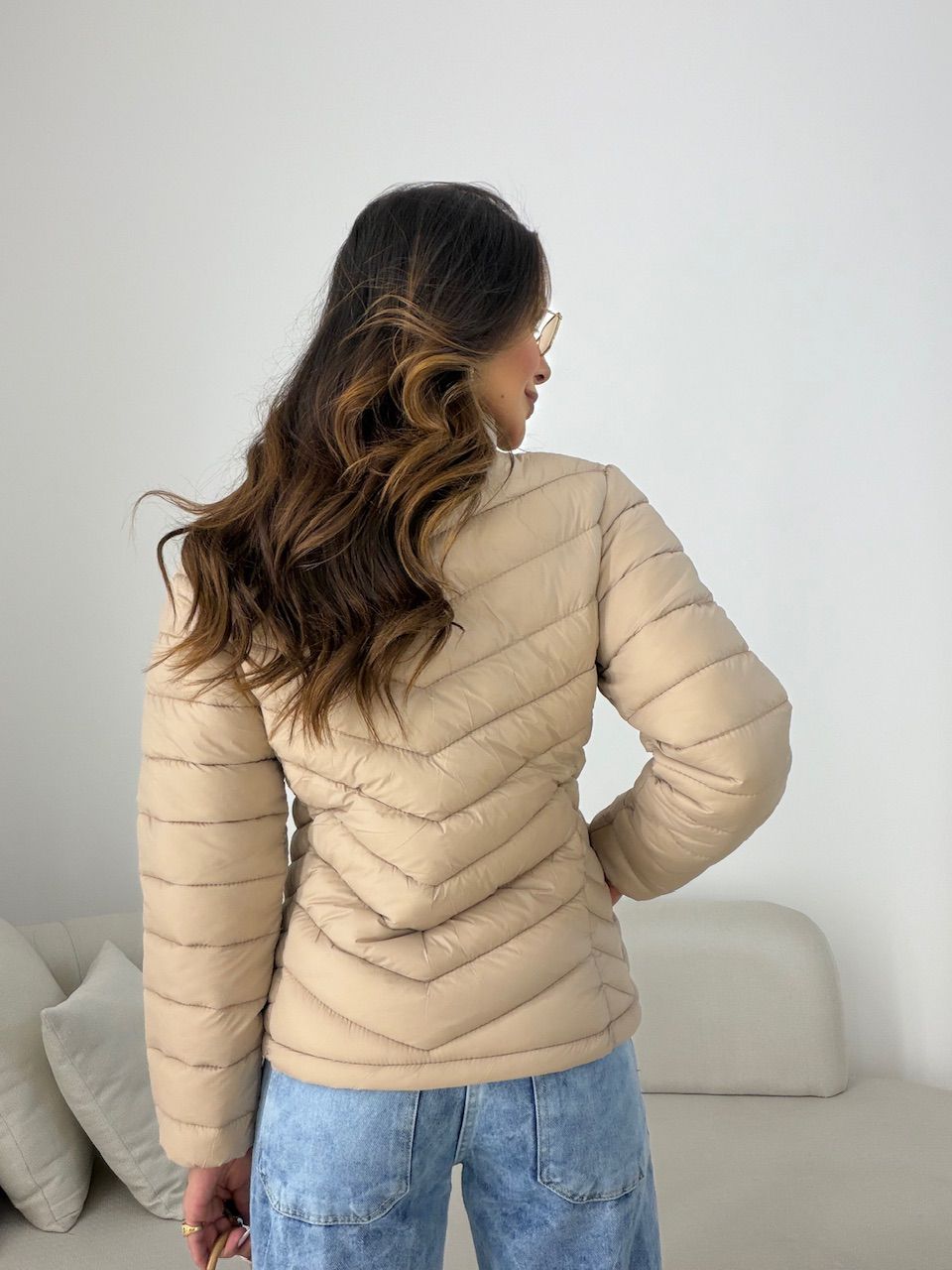PUFFER REGINA ZÍPER AREIA