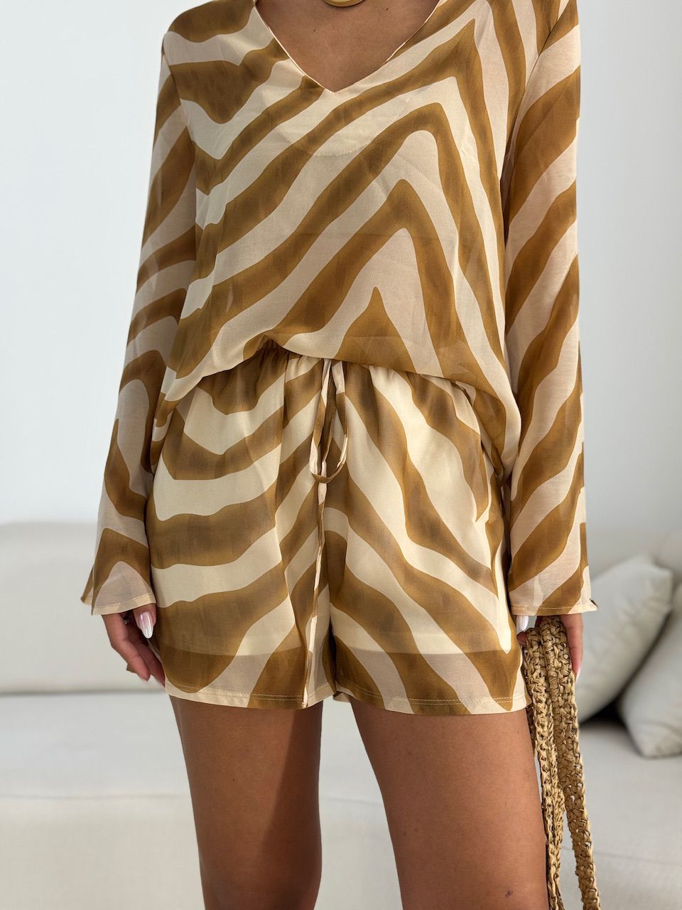 CONJUNTO EMMA ESTAMPADO NUDE