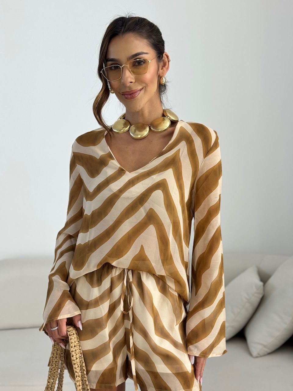 CONJUNTO EMMA ESTAMPADO NUDE