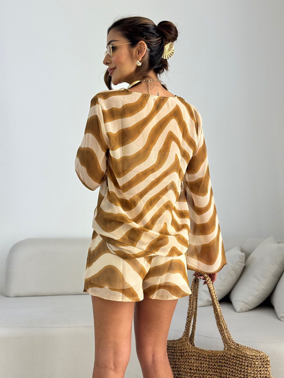 CONJUNTO EMMA ESTAMPADO NUDE