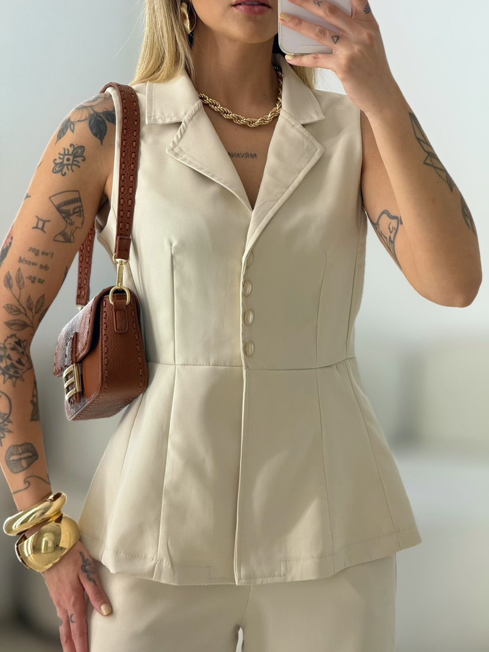 CONJUNTO GABRIELA COLETE AREIA