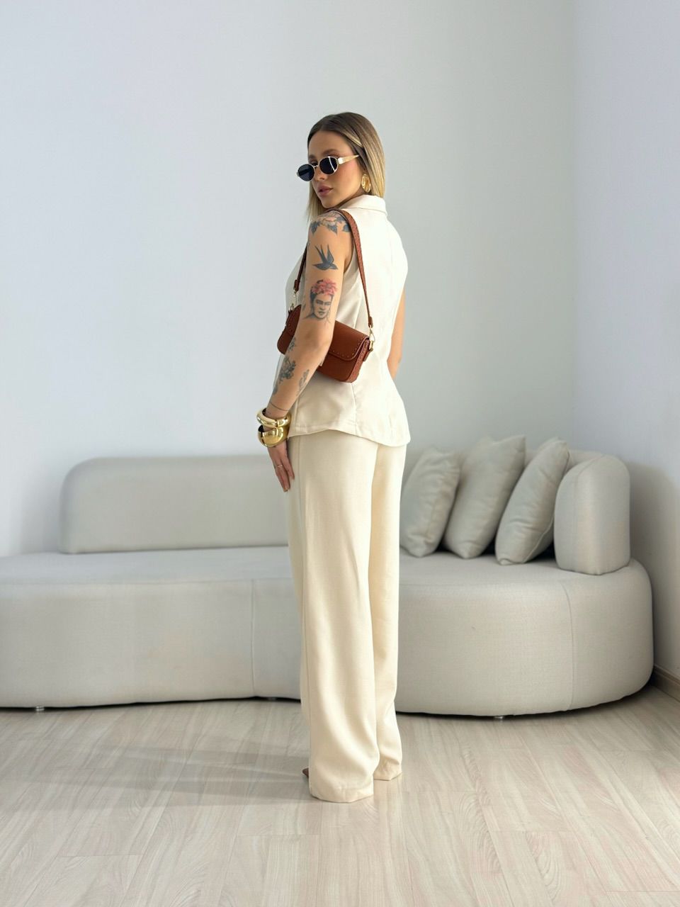 CONJUNTO GABRIELA COLETE AREIA