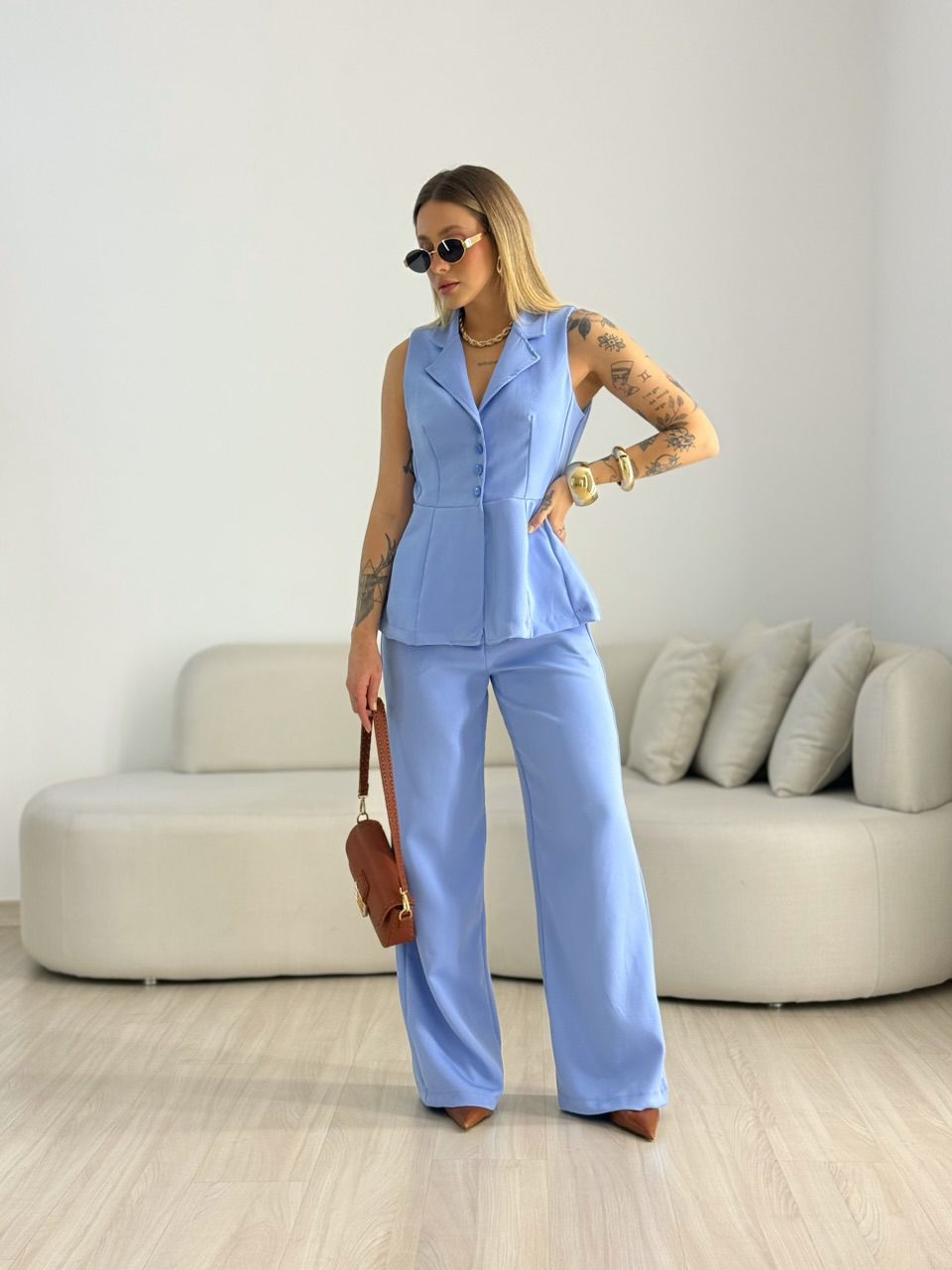 CONJUNTO GABRIELA COLETE AZUL
