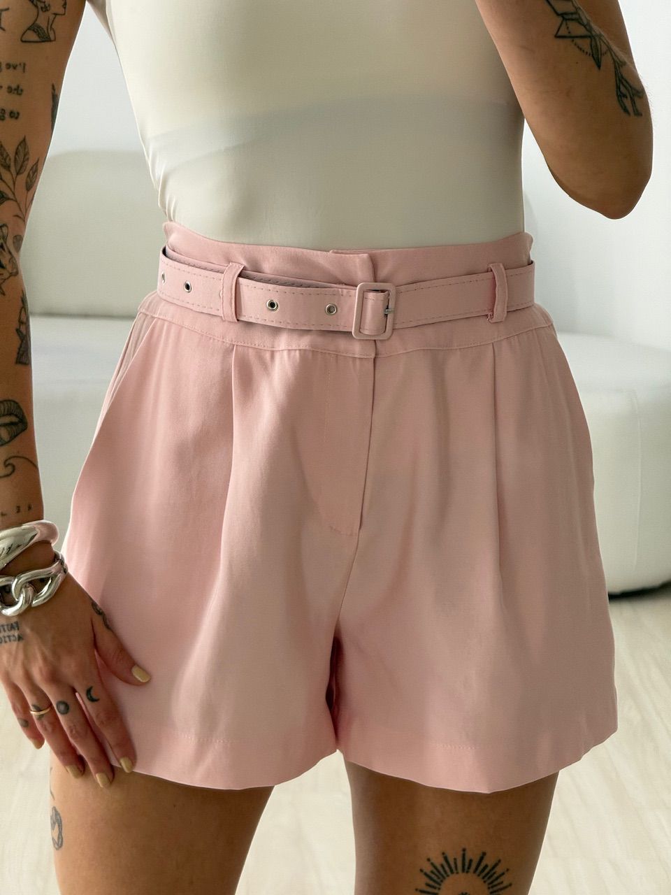 SHORT OLIVIA CINTO BABY PINK
