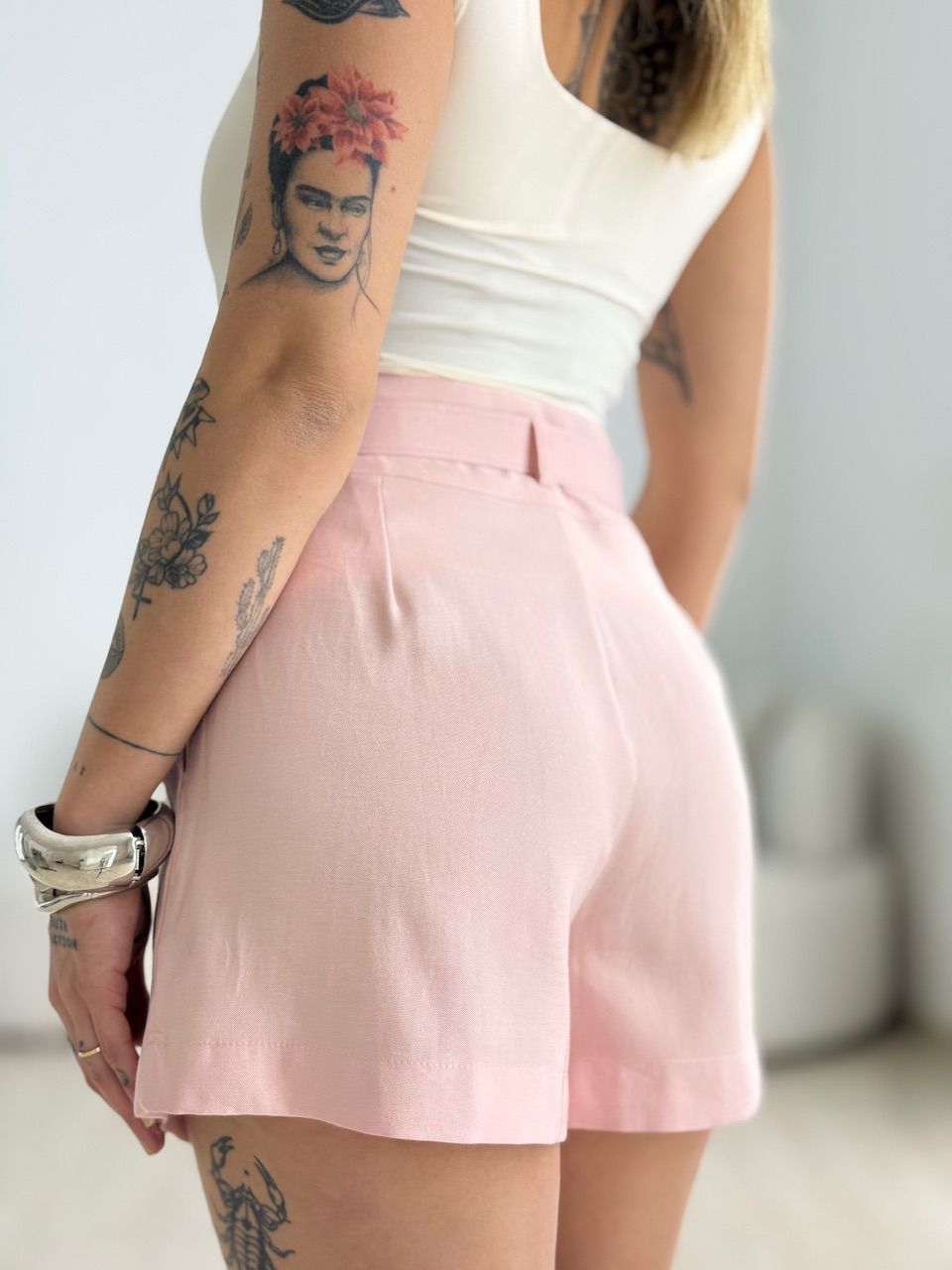 SHORT OLIVIA CINTO BABY PINK