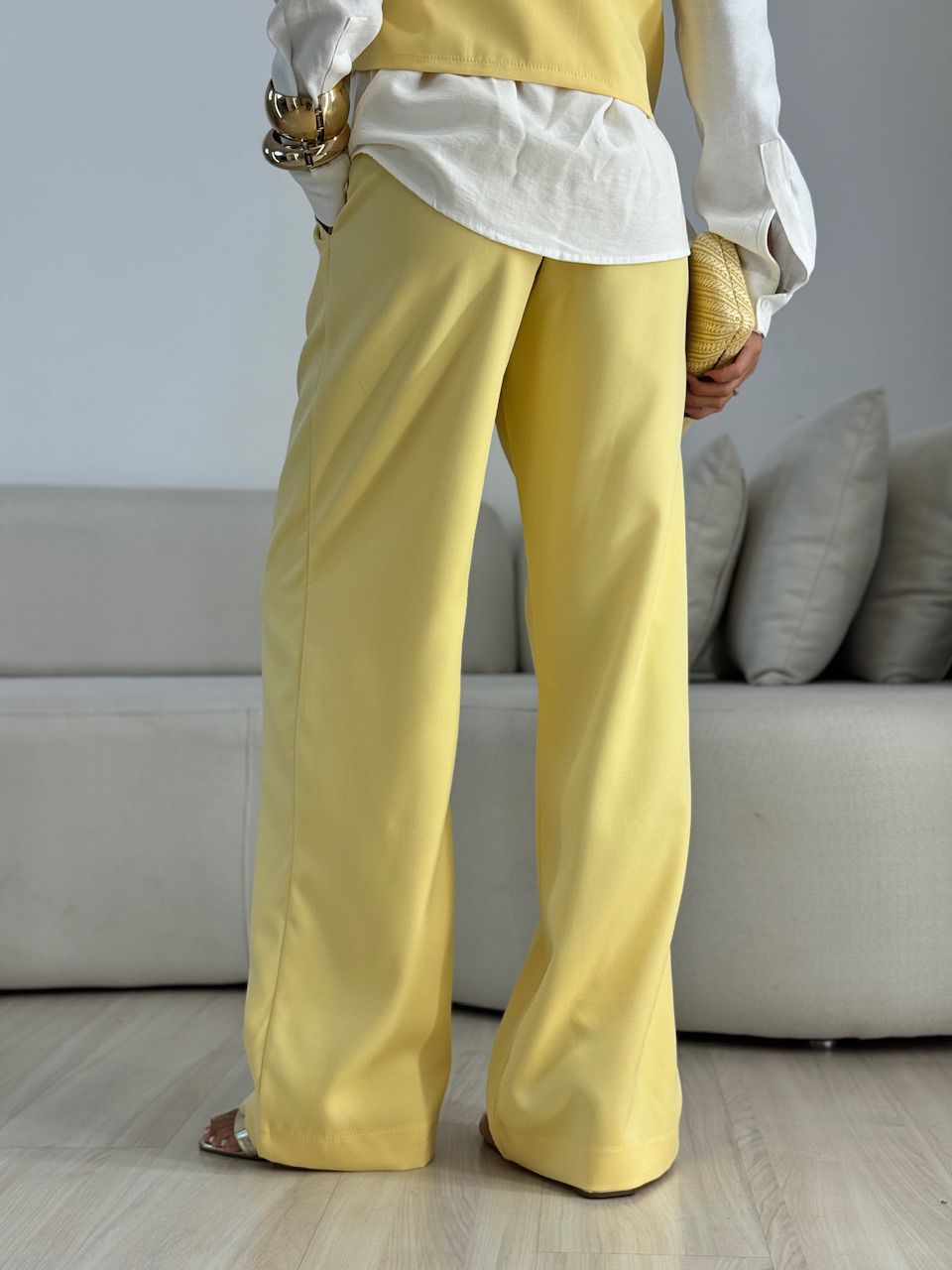 CONJUNTO SARA COLETE CALÇA YELLOW BUTTER