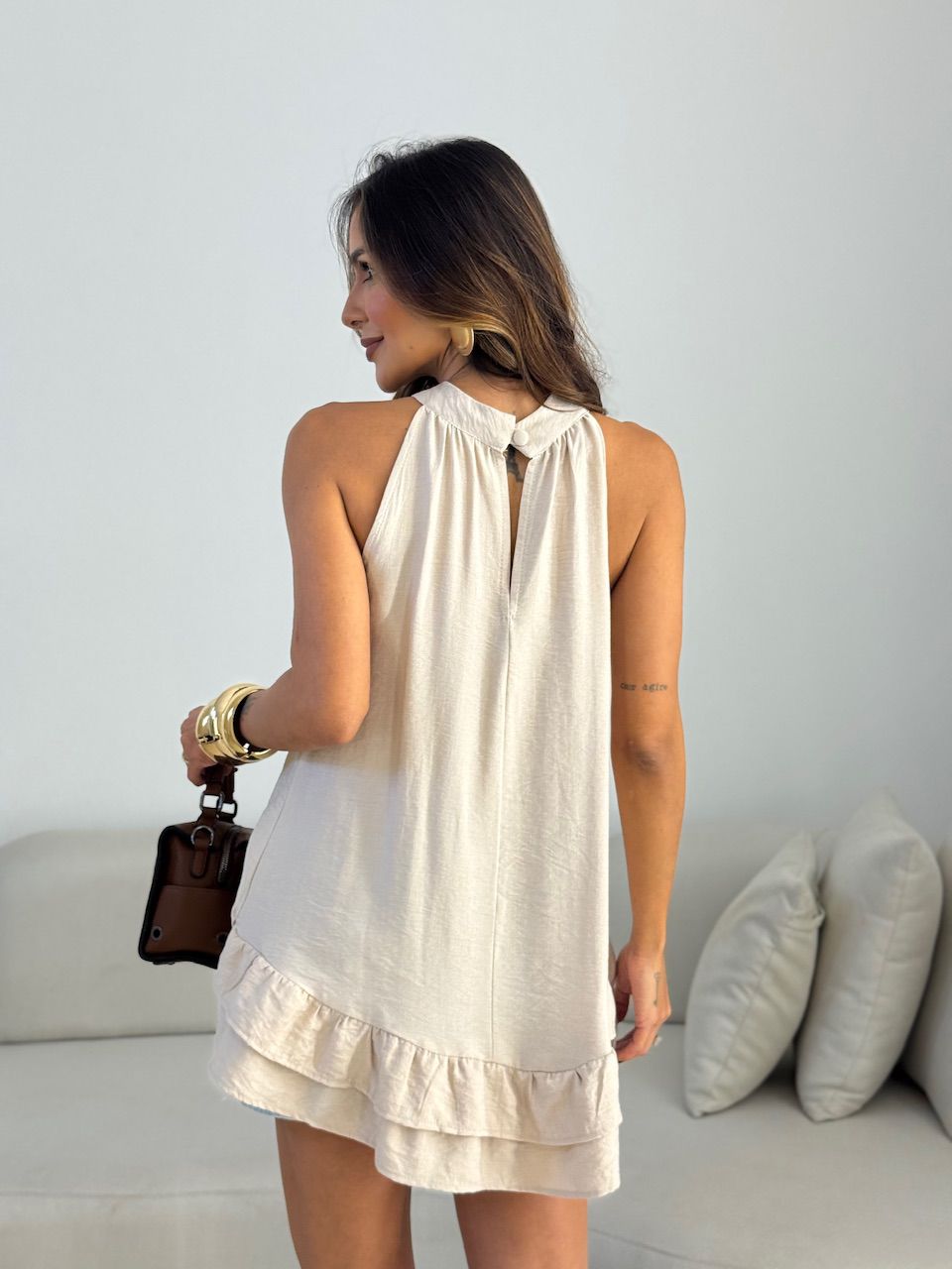 BLUSA KÁTIA CAVADA AREIA