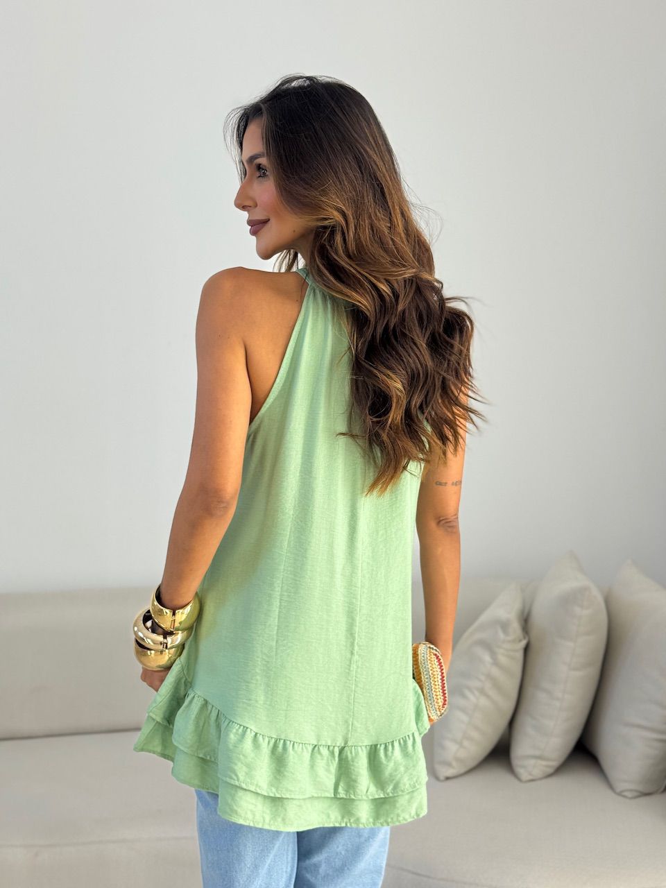 BLUSA KÁTIA CAVADA VERDE