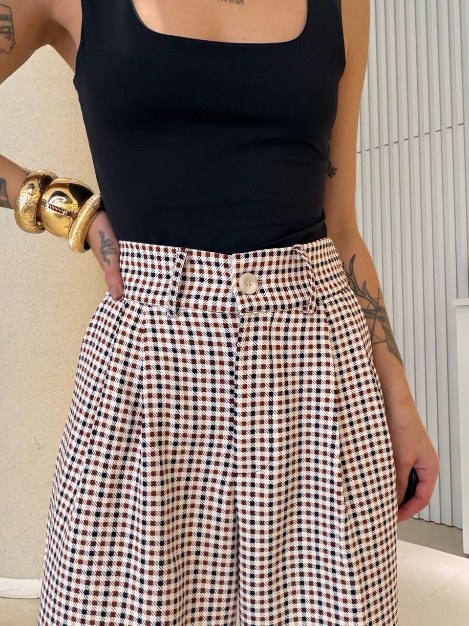 CALÇA SAMARA XADREZ OFF