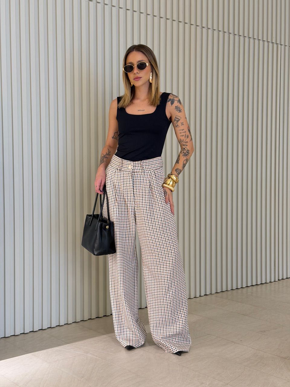 CALÇA SAMARA XADREZ OFF