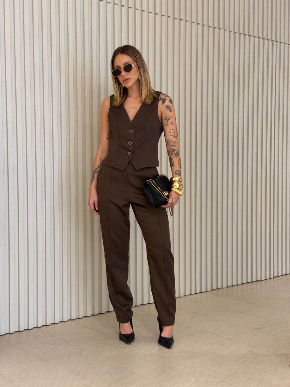 CONJUNTO ANA PAULA COLETE CAFÉ