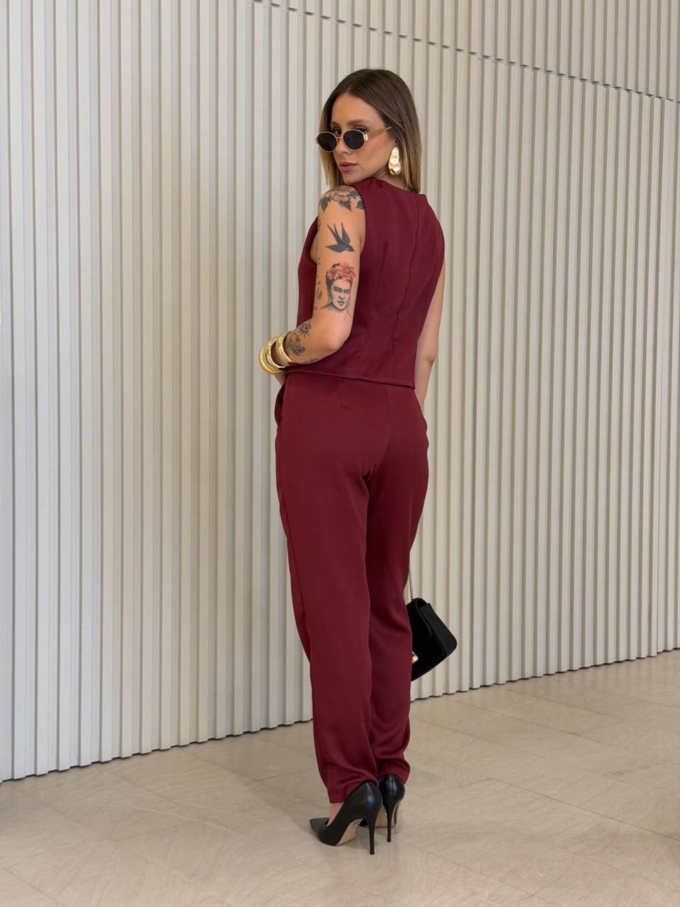 CONJUNTO ANA PAULA COLETE VINHO