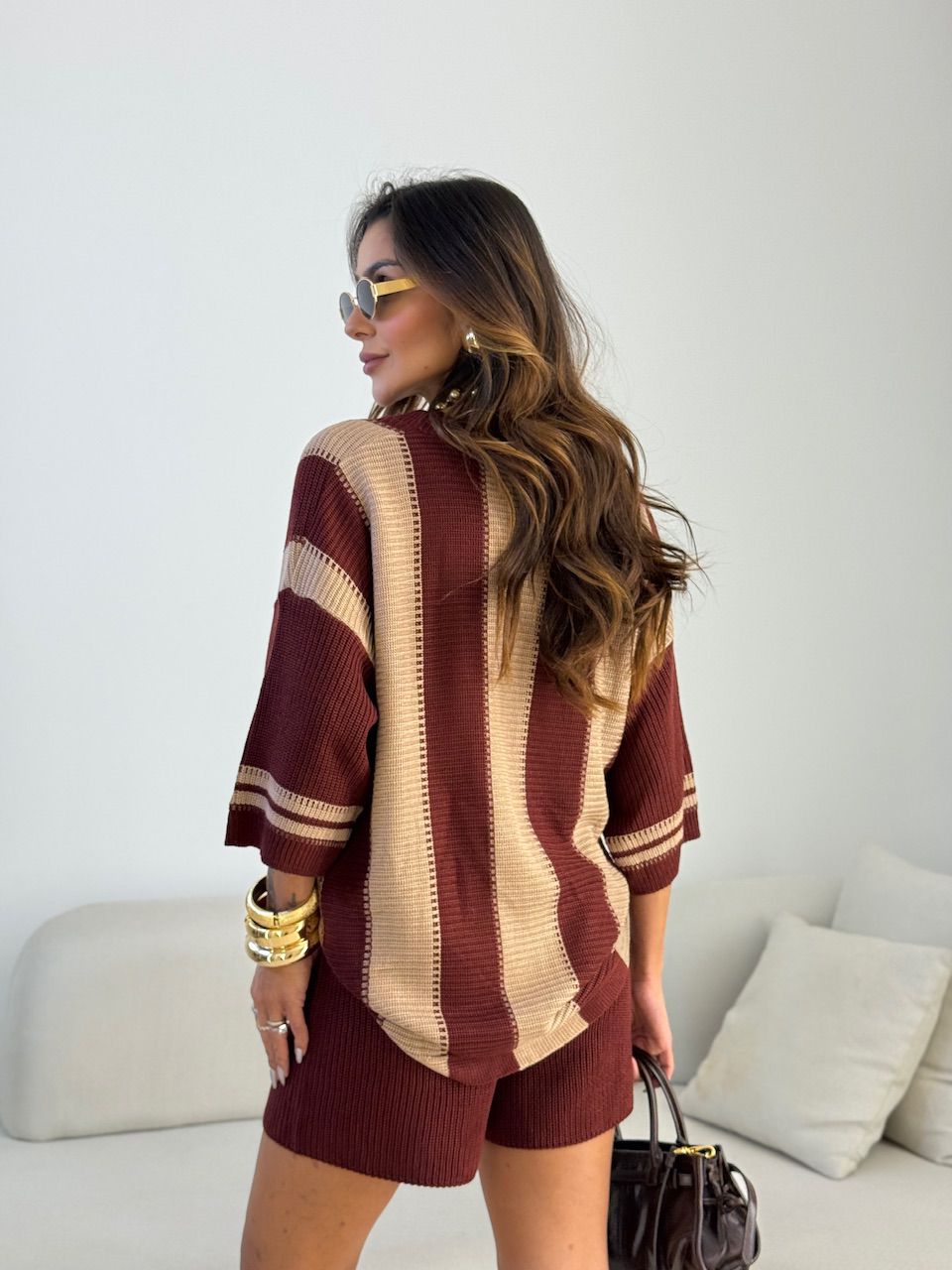 CONJUNTO RAQUEL TRICOT VINHO