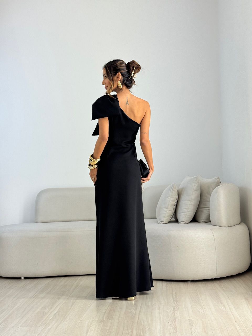 VESTIDO ALEXIA LAÇO PRETO