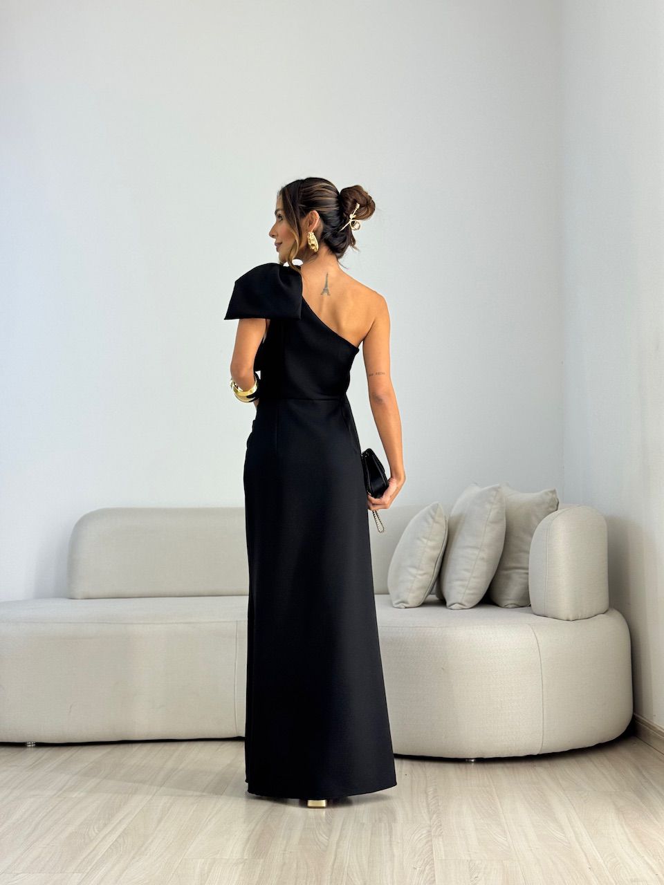 VESTIDO ALEXIA LAÇO PRETO