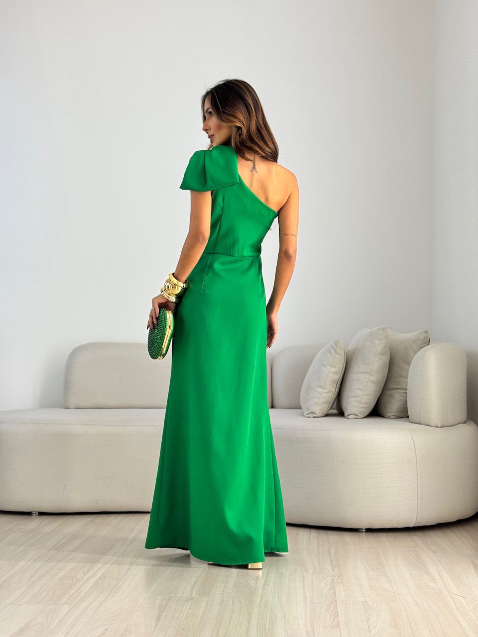 VESTIDO ALEXIA LAÇO verde