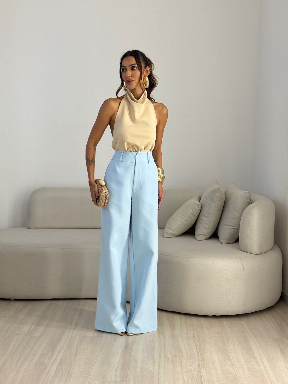 CALÇA MILENA PANTALONA AZUL