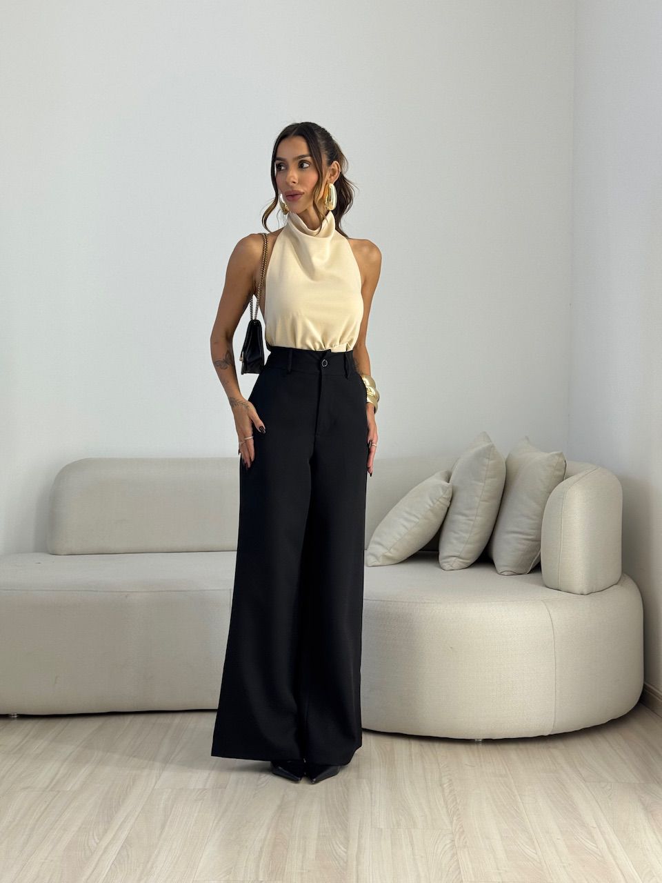 CALÇA MILENA PANTALONA PRETA