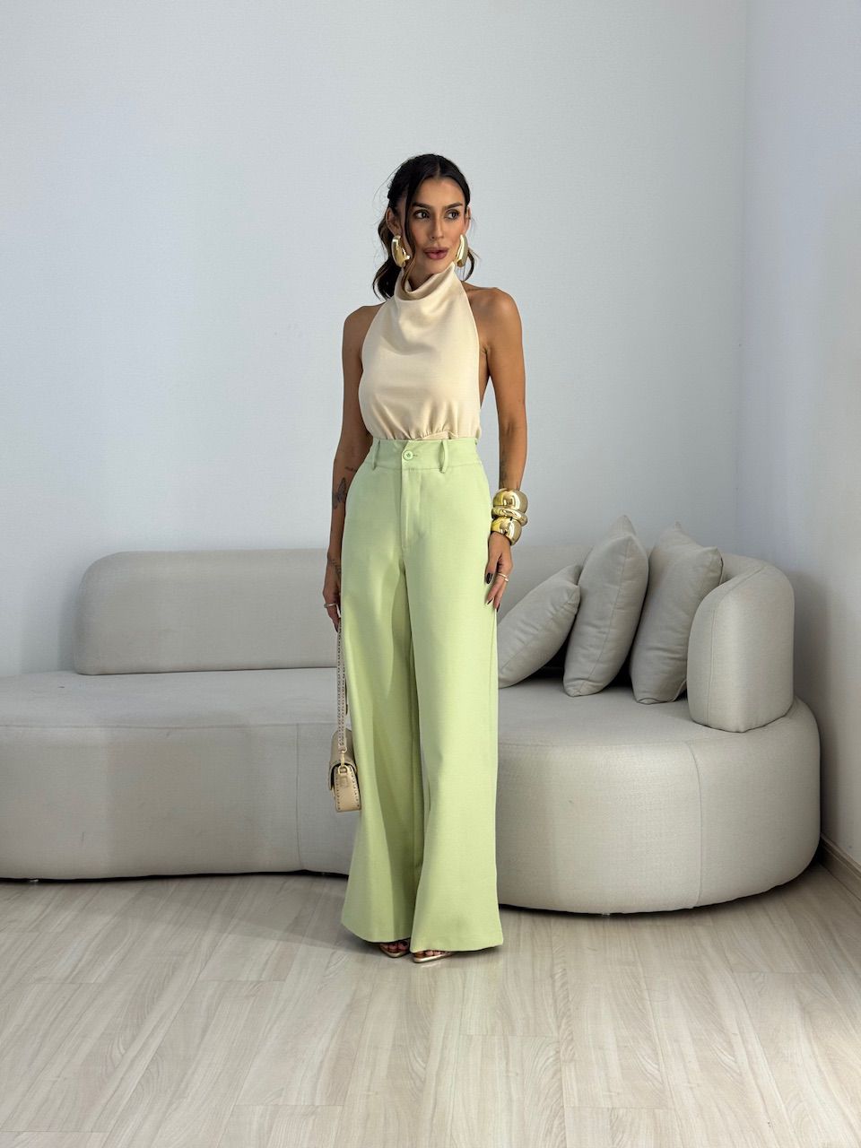 CALÇA MILENA PANTALONA VERDE