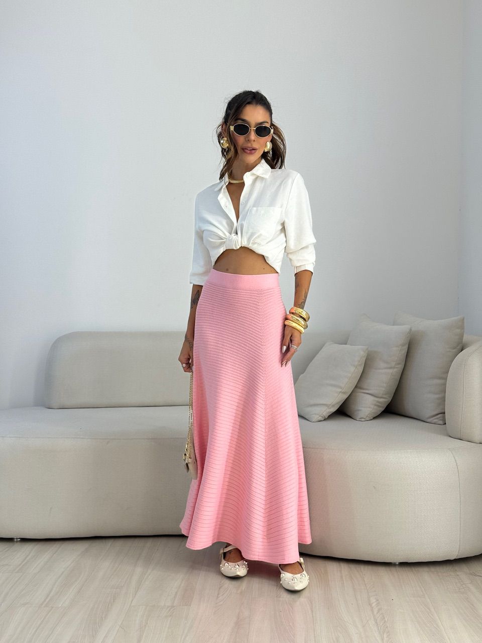 SAIA LUCIANA TRICOT ROSA