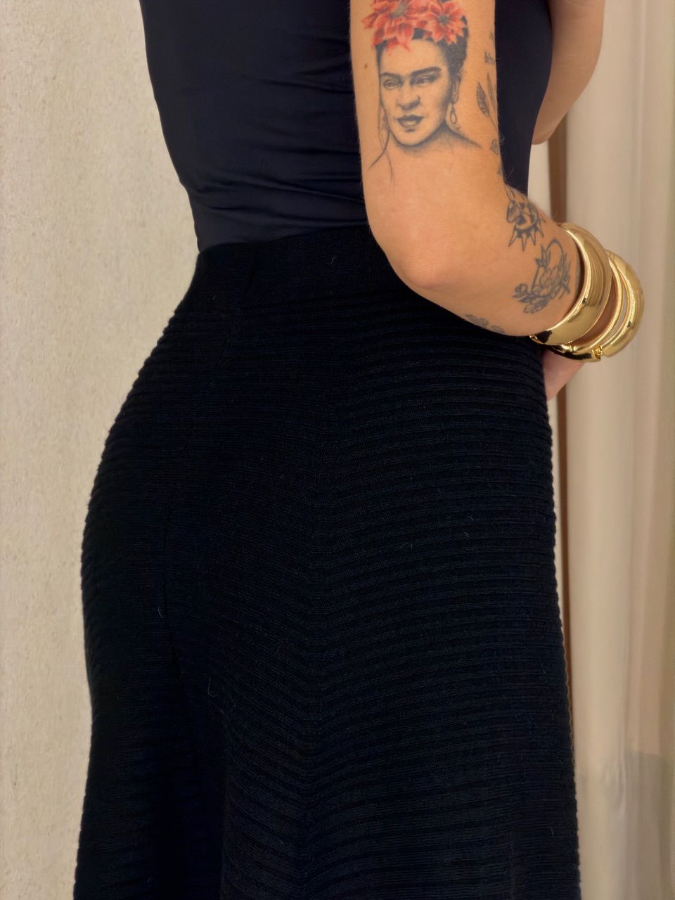 SAIA LUCIANA TRICOT PRETA