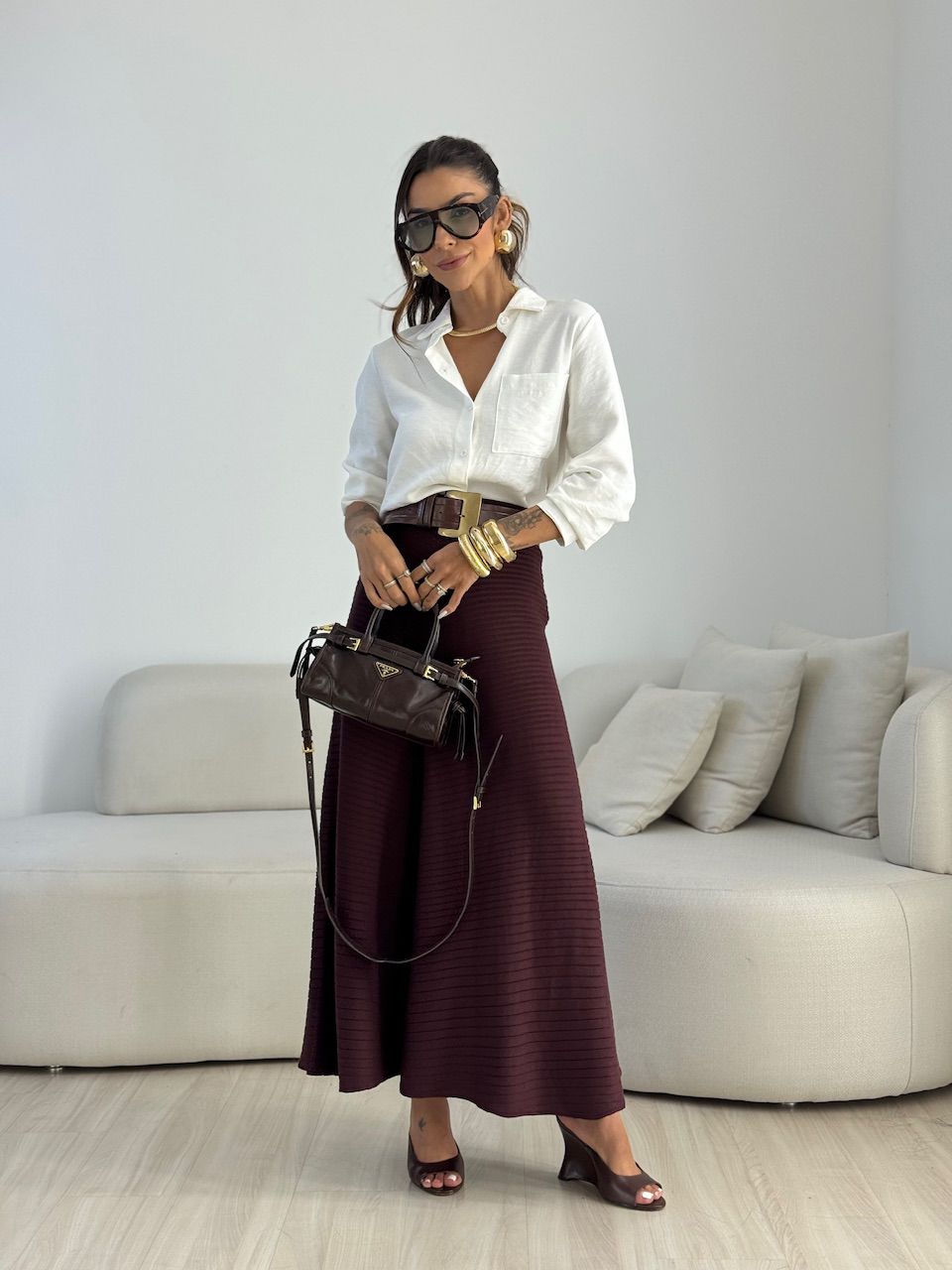 SAIA LUCIANA TRICOT VINHO