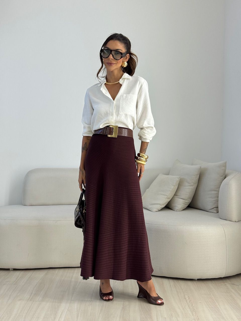 SAIA LUCIANA TRICOT VINHO