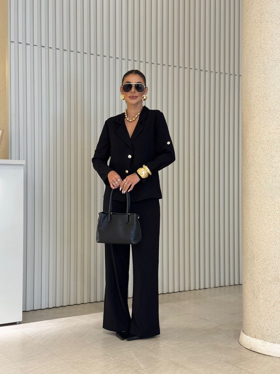 CONJUNTO ANA LUIZA BLAZER PRETO