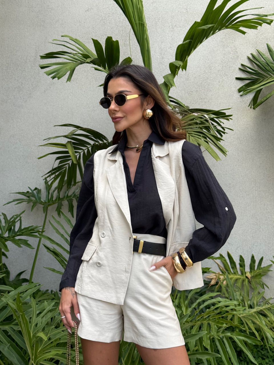 CONJUNTO SÔNIA ALFAIATARIA AREIA