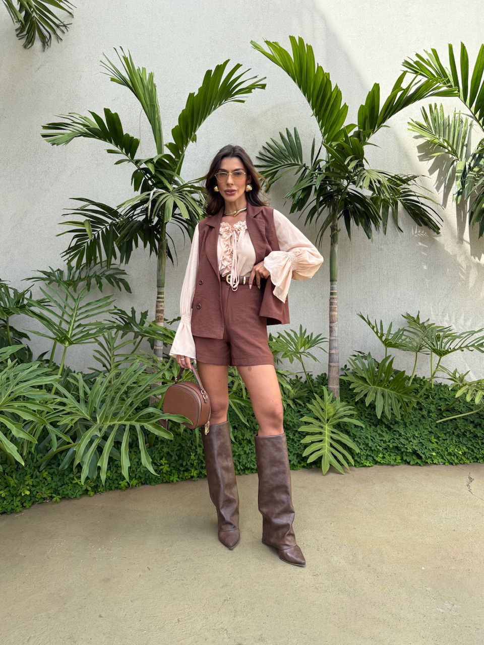 CONJUNTO SÔNIA ALFAIATARIA MARROM