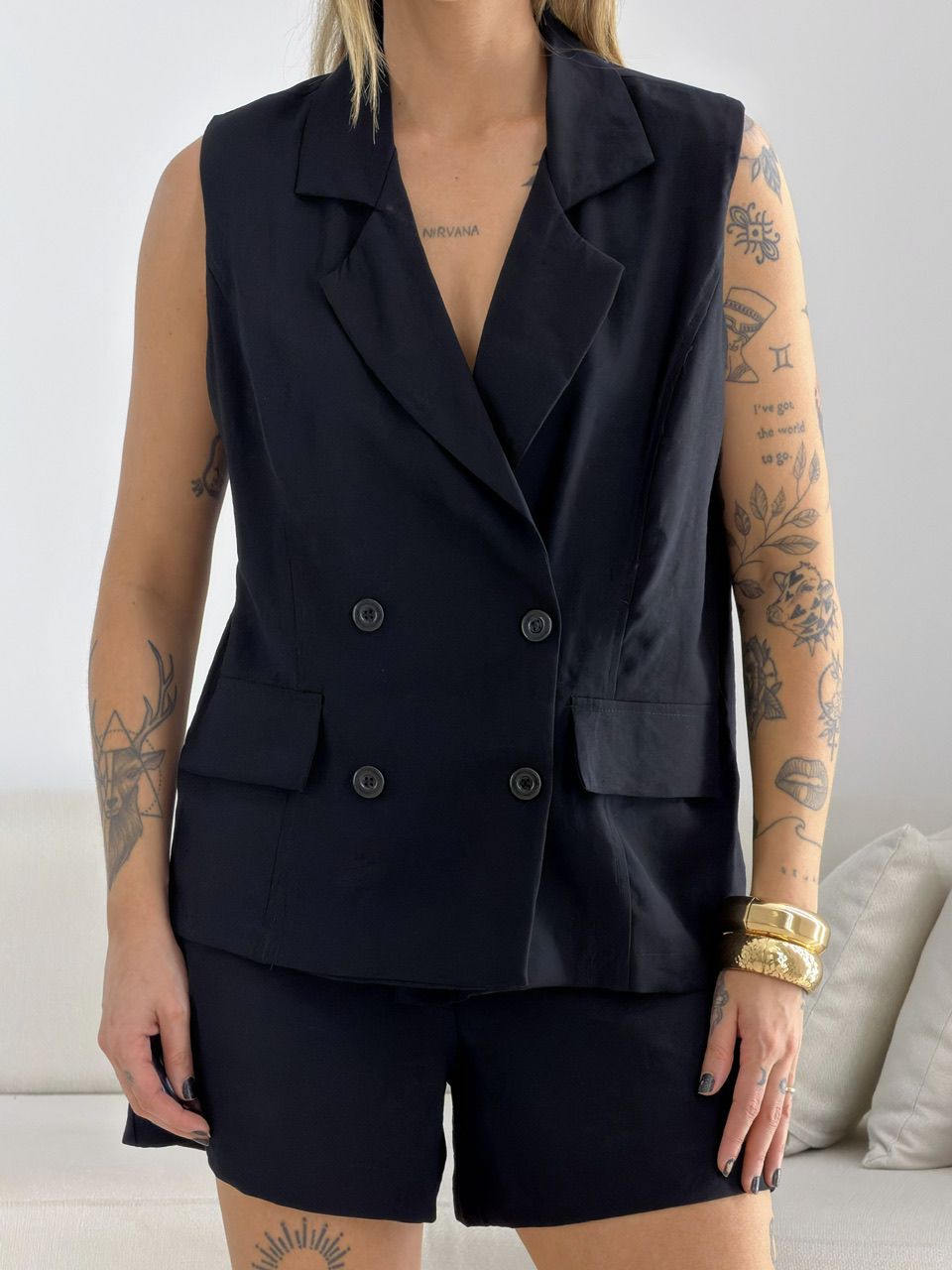 CONJUNTO SÔNIA ALFAIATARIA PRETO