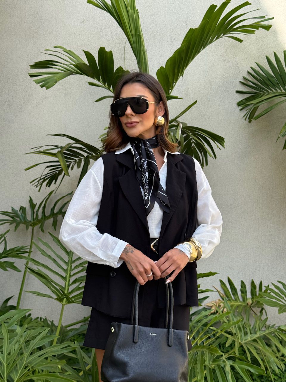 CONJUNTO SÔNIA ALFAIATARIA PRETO