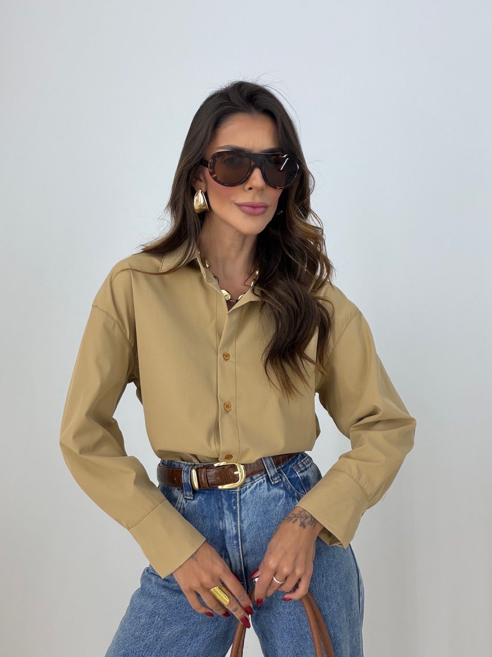 CAMISA DAMARIS VIÉS NUDE