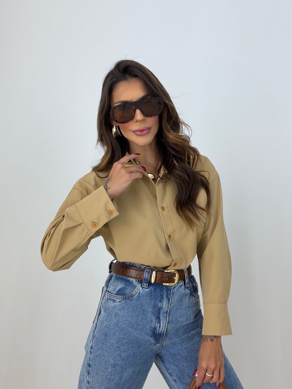 CAMISA DAMARIS VIÉS NUDE
