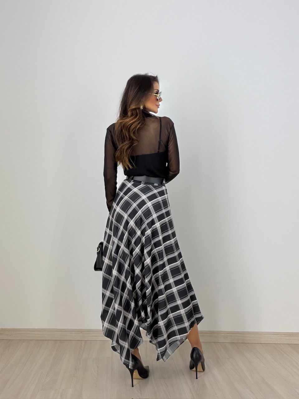SAIA ELIANA XADREZ PRETA