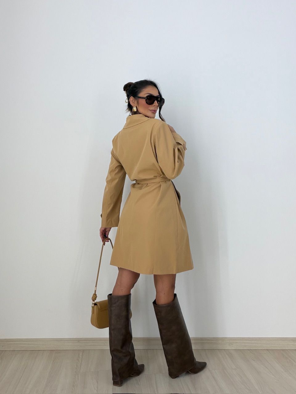 TRENCH COAT PATTY FAIXA NUDE